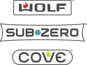 wolf, sub zero, and cove logo