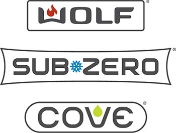 wolf, sub zero, and cove logo
