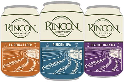 Rincon Brewery Logo - 3 Cans - IPA, Lager, Bleached Hazy IPA