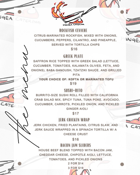 Pangea Menu 2025 Ojai Wine Festival Pangea Catering Menu for the 2025 Ojai Wine Festival