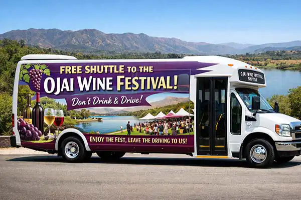 Free Shuttle Bus to the Ojai Wine Festival