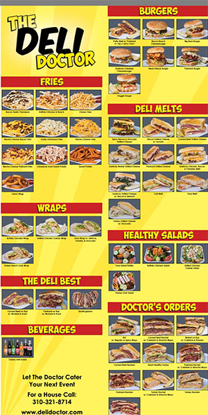 Deli Doctor Menu 2026